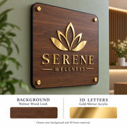 Acrylic wall name plate personalized acrylic name sign custom 3d on acrylic doctor office sign company logo wall plaque name board