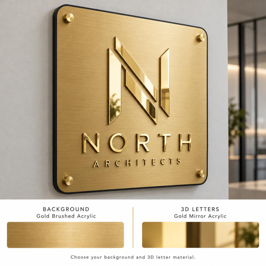 Acrylic wall name plate personalized acrylic name sign custom 3d on acrylic doctor office sign company logo wall plaque name board