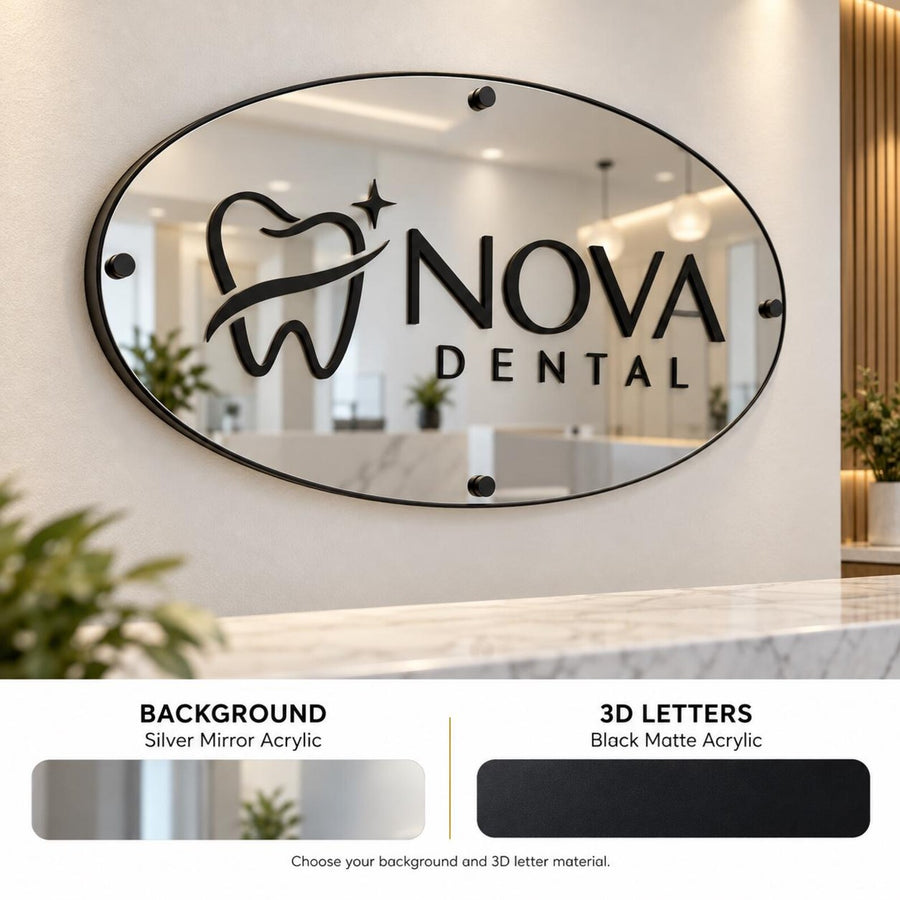 Acrylic wall name plate personalized acrylic name sign custom 3d on acrylic doctor office sign company logo wall plaque name board