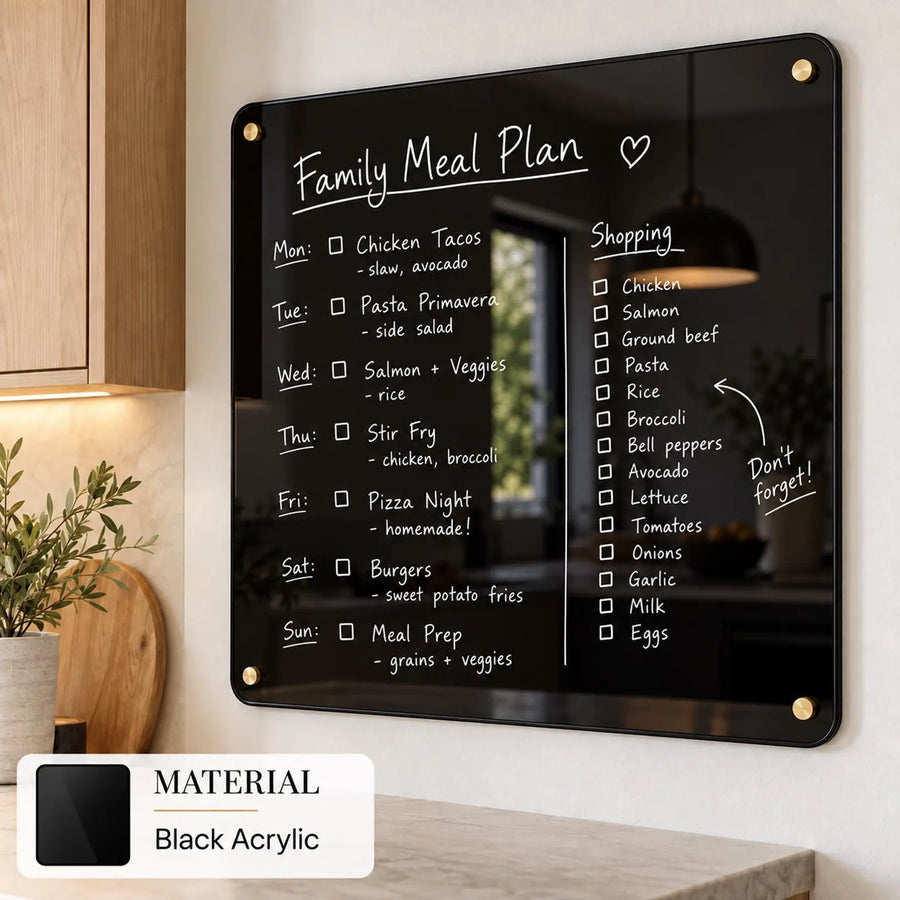 Meeting room writable blank acrylic board wall mounted office task board clear acrylic dry erase board reception announcement acrylic sign