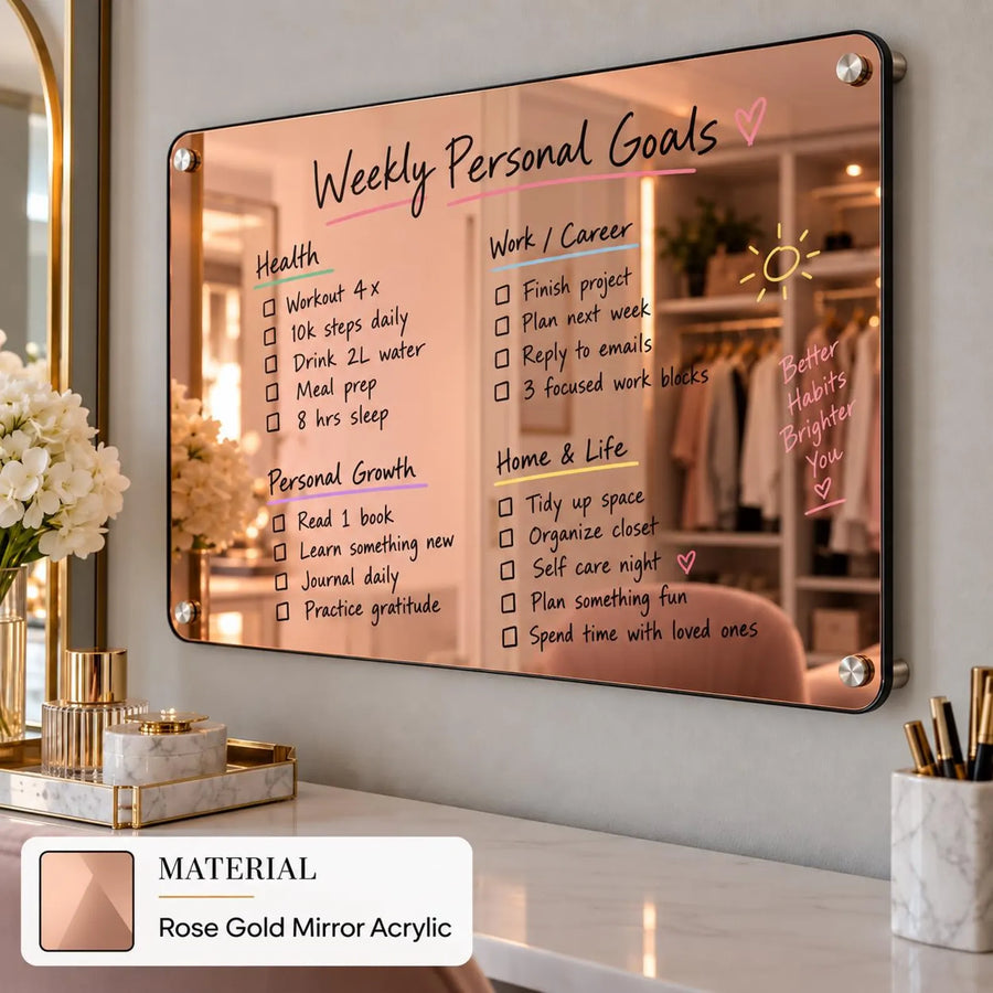 Meeting room writable blank acrylic board wall mounted office task board clear acrylic dry erase board reception announcement acrylic sign
