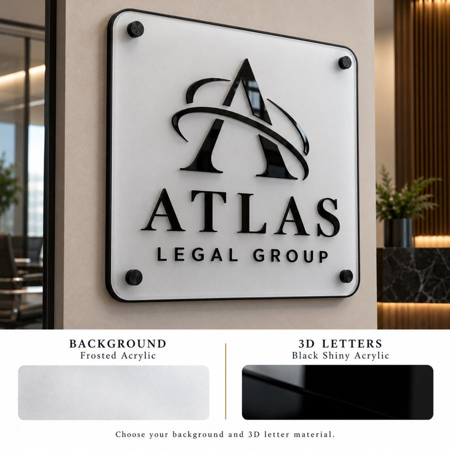 Acrylic wall name plate personalized acrylic name sign custom 3d on acrylic doctor office sign company logo wall plaque name board