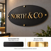 Acrylic wall name plate personalized acrylic name sign custom 3d on acrylic doctor office sign company logo wall plaque name board