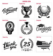 Elegant Crystal Wood Base Trophy Award