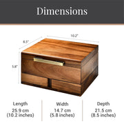 Custom print photo memory box loss of husband bereavement keepsake wood chest for grieving daughter parent remembrance comfort gift