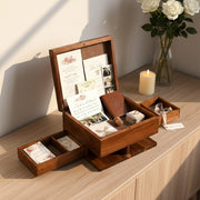 Custom print photo memory box loss of husband bereavement keepsake wood chest for grieving daughter parent remembrance comfort gift