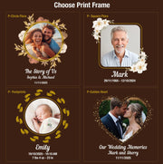 Custom couple photo print wedding shadow box 1 year anniversary memory box gift for newlyweds romantic gift for her bridal shower gift