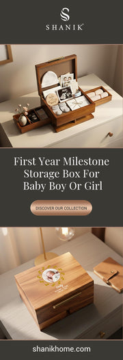 Personalized Print Newborn Photo Memory Box Wooden Baby Keepsake Chest Custom Birth Stats Heirloom Hospital Bracelet Ultrasound Organizer