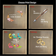 Minimalist baby memory box with clear lid print baby photo birth stats organic nursery decor newborn milestone storage gift for new mom