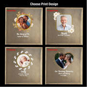 1 Year Anniversary Gift for Wife Romantic Keepsake Box for Her Personalized Anniversary Memory Box Wedding Vow Storage Custom Acrylic Lid