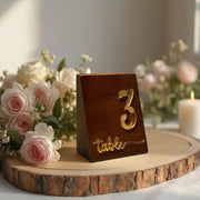 Wood wedding table number for wedding reception freestanding decor table top number centerpiece guest table reception number sign