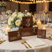 Wood wedding table number for wedding reception freestanding decor table top number centerpiece guest table reception number sign