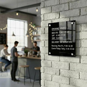 Meeting room writable blank acrylic board wall mounted office task board clear acrylic dry erase board reception announcement acrylic sign