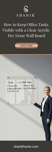 Meeting room writable blank acrylic board wall mounted office task board clear acrylic dry erase board reception announcement acrylic sign