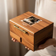 Custom Dog Photo Memorial Box Personalized Pet Keepsake Chest Pet Loss Gift Dog Remembrance Sympathy Gift