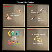 1 Year Anniversary Gift for Wife Romantic Keepsake Box for Her Personalized Anniversary Memory Box Wedding Vow Storage Custom Acrylic Lid