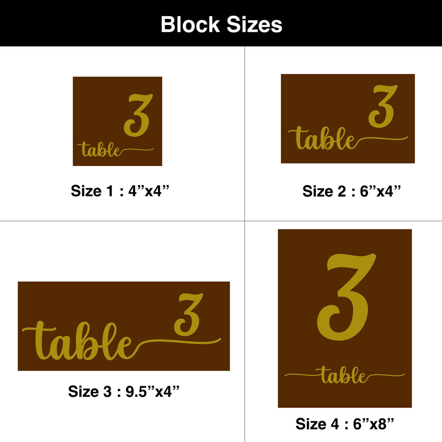 Wood wedding table number for wedding reception freestanding decor table top number centerpiece guest table reception number sign