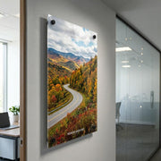 Business office wall art decor print on acrylic UV print company vision photo print reception wall decor lobby art company branding signage