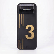 Solar led modern house number plaque illuminated unique number plate for home wall mounted acrylic outdoor lighted door number sign