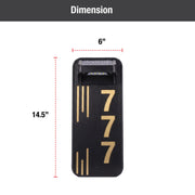 Solar led modern house number plaque illuminated unique number plate for home wall mounted acrylic outdoor lighted door number sign