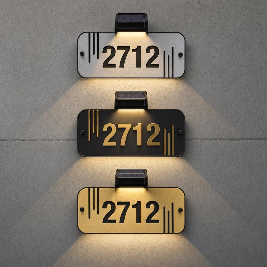 Home number sign led display adress acrylic sign house number adress plaque farmhouse home exterior decor custom made outdoor wall signc outdoor lighted door number sign (Copy)