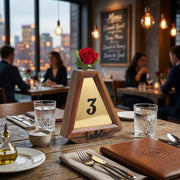 Flower wedding decor item for table number centerpiece idea for wedding reception wooden table sign floral minimalist wedding table decor