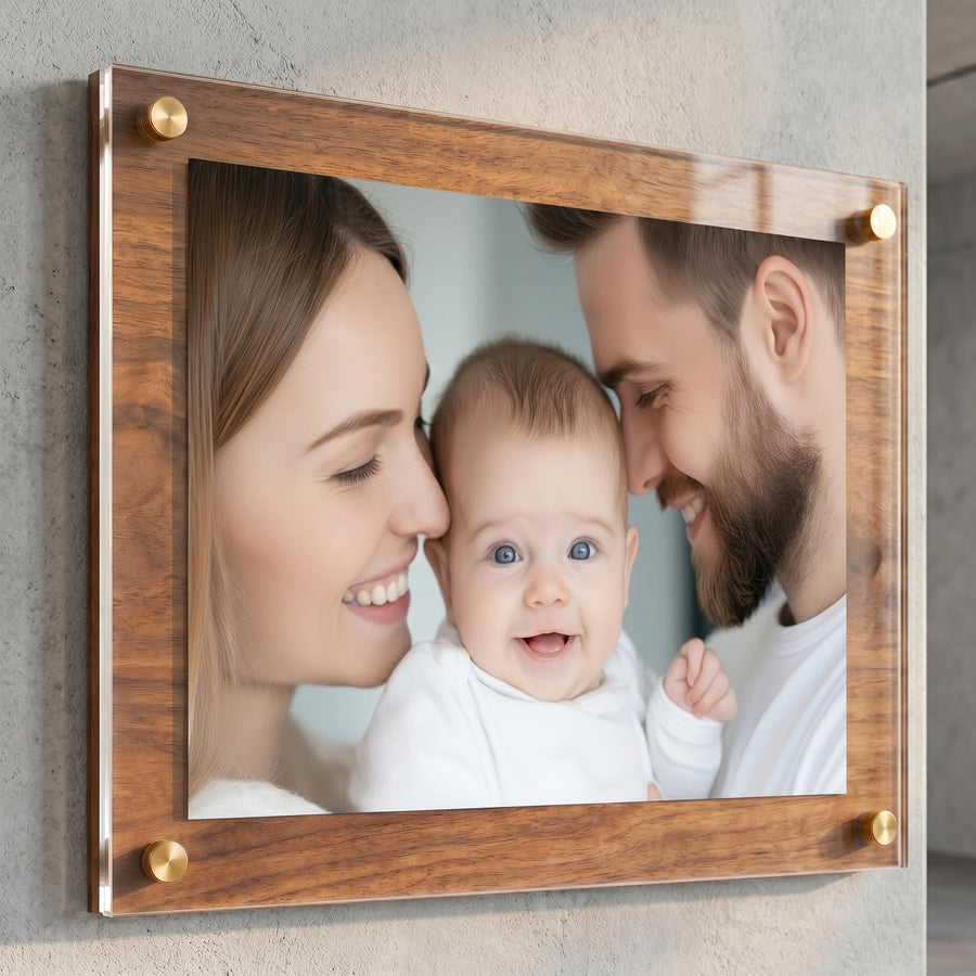 Acrylic Floating Frame Wall Mount Floating Picture Frame for Diploma Certificate Poster Artwork Degree Display