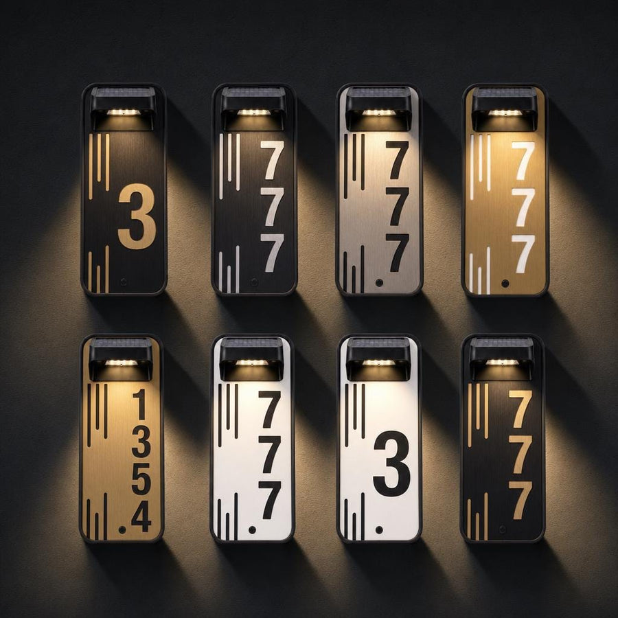 Home number sign led display adress acrylic sign house number adress plaque farmhouse home exterior decor custom made outdoor wall signc outdoor lighted door number sign (Copy)