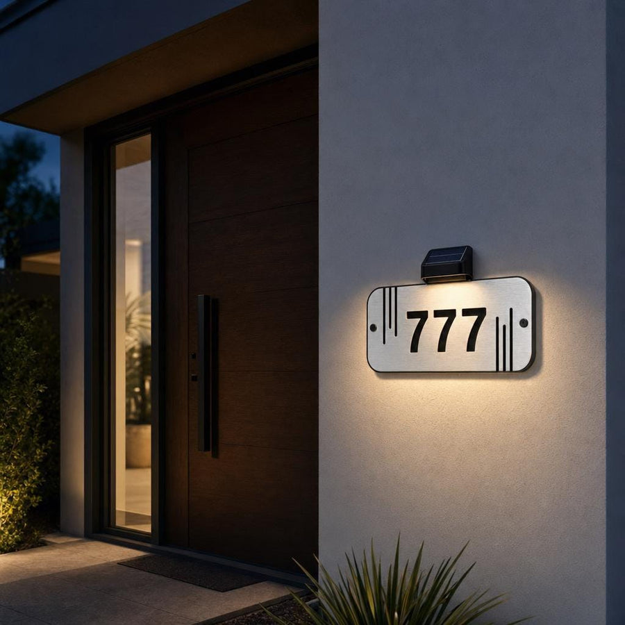 Home number sign led display adress acrylic sign house number adress plaque farmhouse home exterior decor custom made outdoor wall signc outdoor lighted door number sign (Copy)
