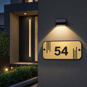 Home number sign led display adress acrylic sign house number adress plaque farmhouse home exterior decor custom made outdoor wall signc outdoor lighted door number sign (Copy)