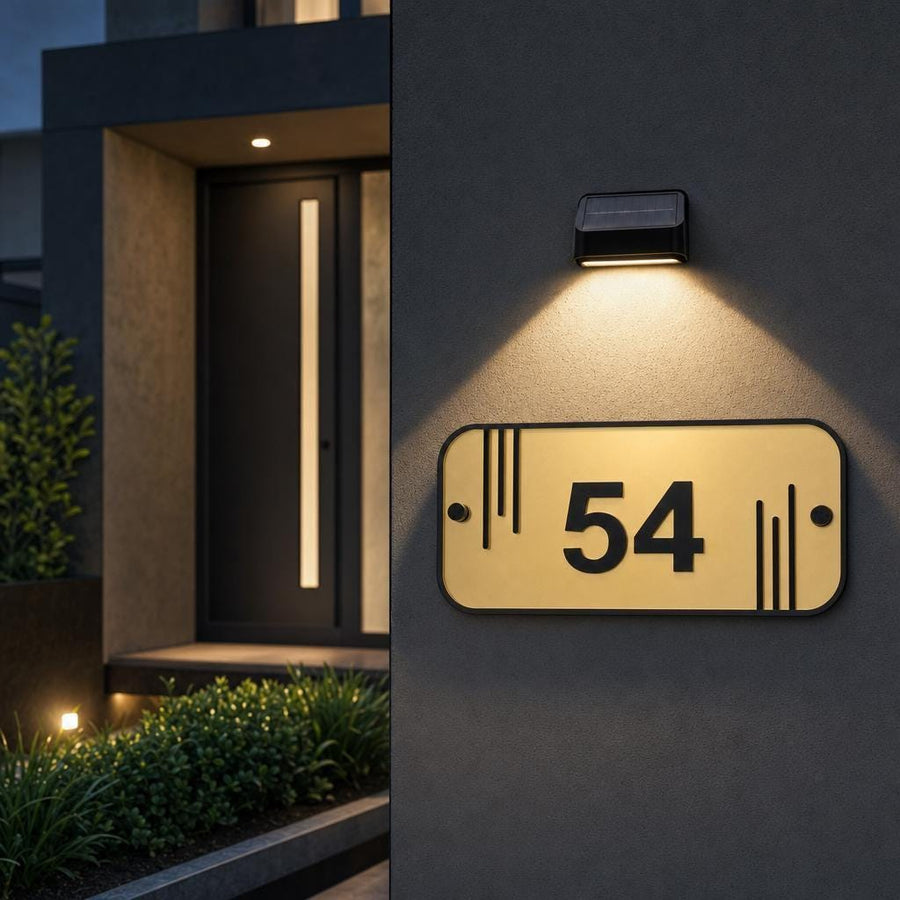 Home number sign led display adress acrylic sign house number adress plaque farmhouse home exterior decor custom made outdoor wall signc outdoor lighted door number sign (Copy)