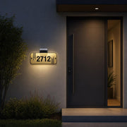 Home number sign led display adress acrylic sign house number adress plaque farmhouse home exterior decor custom made outdoor wall signc outdoor lighted door number sign (Copy)