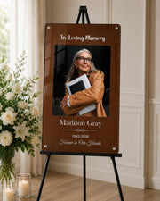 Remembering Portrait Wall Frame Memorial Acrylic Photo Display Loved One Picture Frame Floating Memory Photo Frame Remembrance Wall Decor