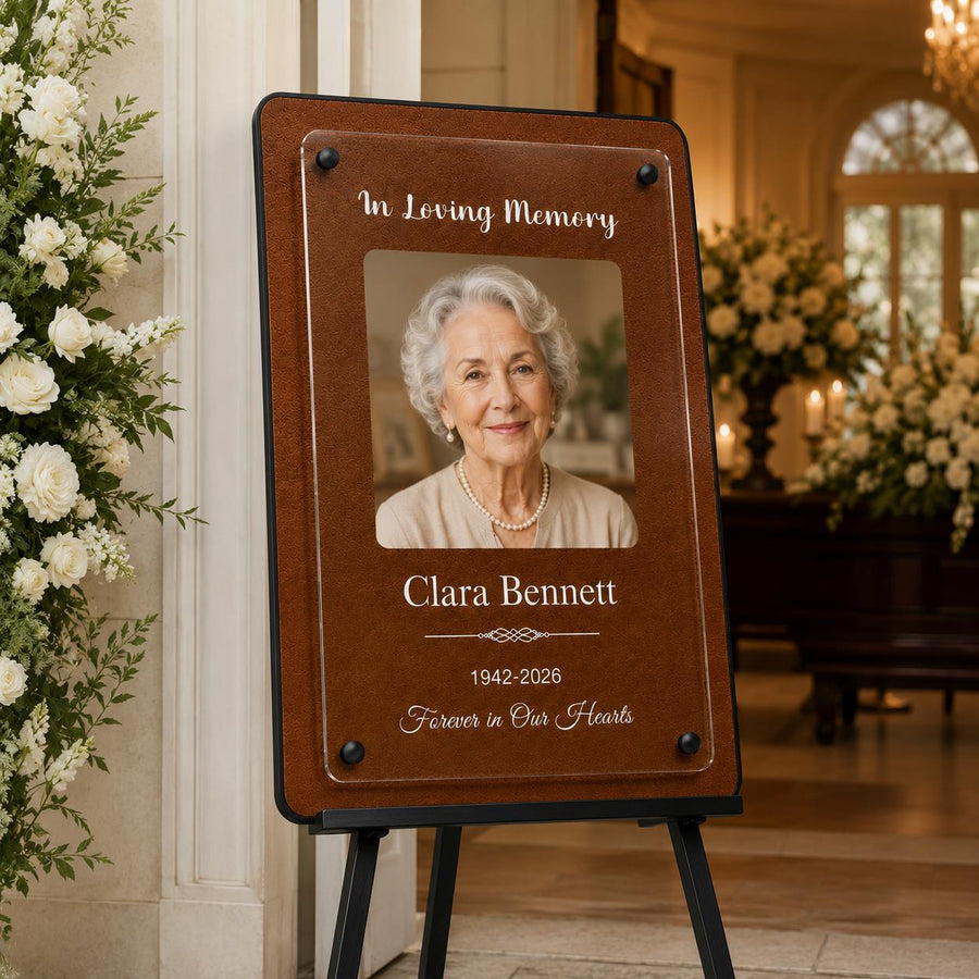 Remembering Portrait Wall Frame Memorial Acrylic Photo Display Loved One Picture Frame Floating Memory Photo Frame Remembrance Wall Decor