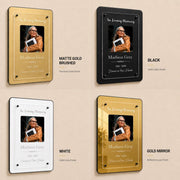 Remembering Portrait Wall Frame Memorial Acrylic Photo Display Loved One Picture Frame Floating Memory Photo Frame Remembrance Wall Decor
