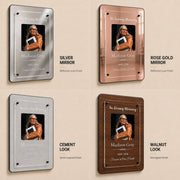 Remembering Portrait Wall Frame Memorial Acrylic Photo Display Loved One Picture Frame Floating Memory Photo Frame Remembrance Wall Decor