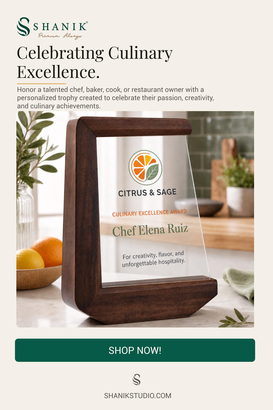 Chef trophy baking award cooking gift for chef culinary gift for restaurant owner gift for cooks award personalized gift for grandpa grandma