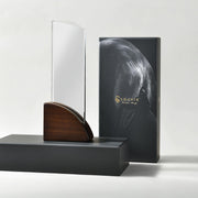 Trophy awards personalized work anniversary gift crystal award 5 year plaque appreciation corporate awards unique plaque designs wood laser