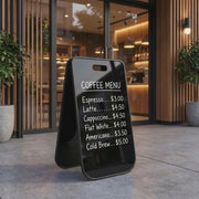 Write erase A frame sign marker writable sidewalk sign for changeable menu daily update sandwich board for shop storefront pavement sign