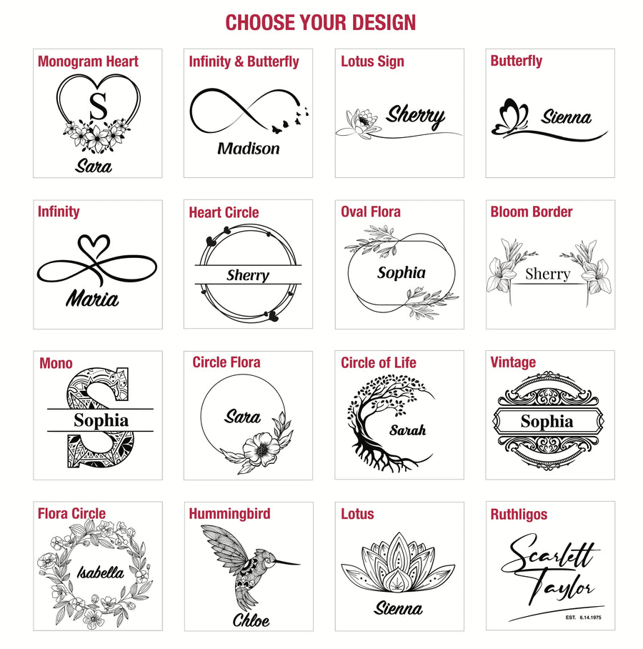 Engraved Jewelry Box Countertop Wooden Make-up Organizer Box