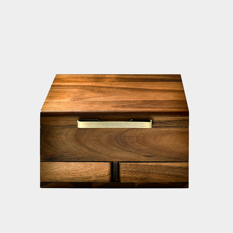 Premium Walnut Finish Watch Box Organizer