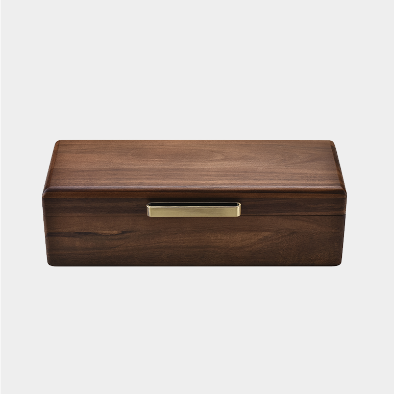 Acacia Wood Tea Box Organizer 4 Removable Slots
