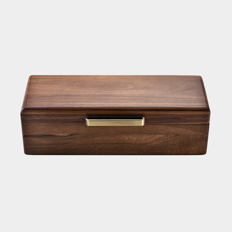 Premium Walnut Finish Watch Box Organizer with 5 Slots Watches
