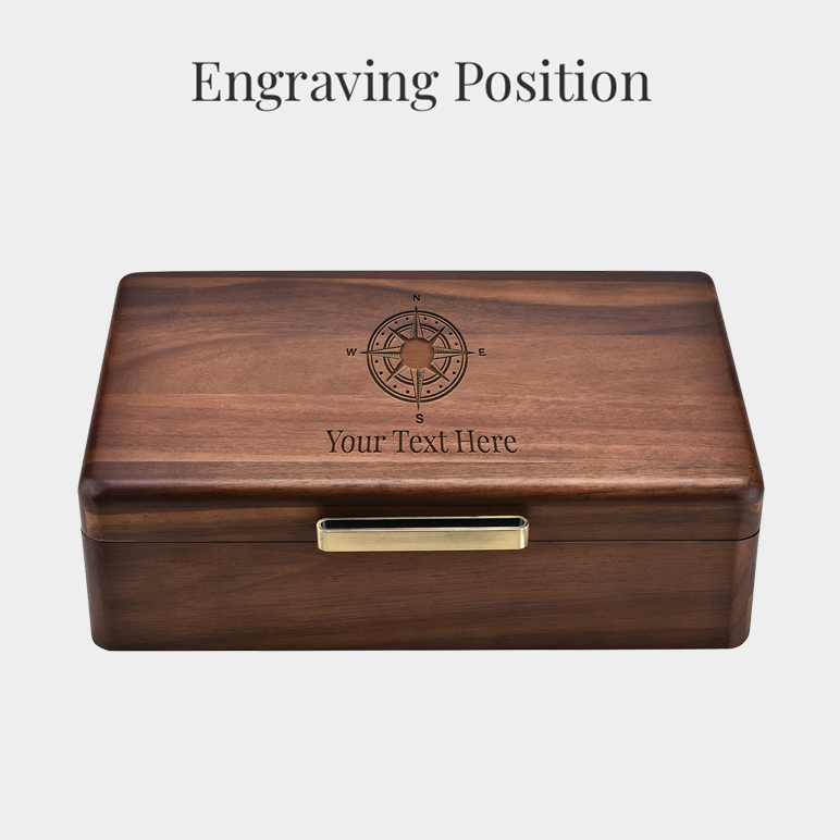 Acacia Wood Watch Box Organizer