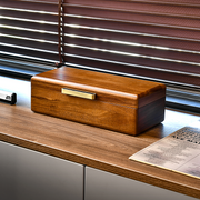 Premium Walnut Finish Watch Box Organizer with 5 Slots Watches